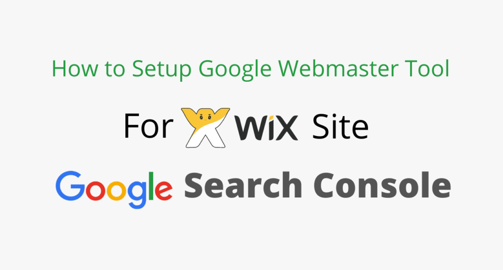 Verify Wix Site in Google Webmaster Tool
