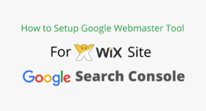 Verify Wix Site in Google Webmaster Tool
