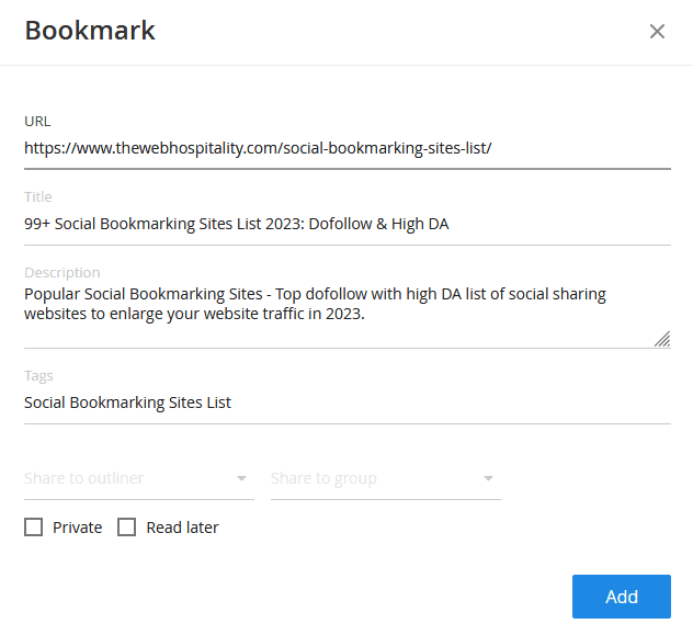 How to Do Social Bookmarking for SEO Final Step