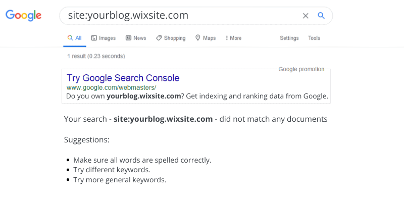 Wix Site is Not Verified in Google Webmaster