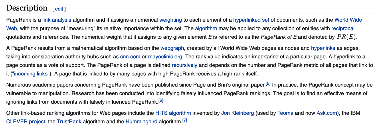 Example of Quality Backlink Usage is Wikipedia