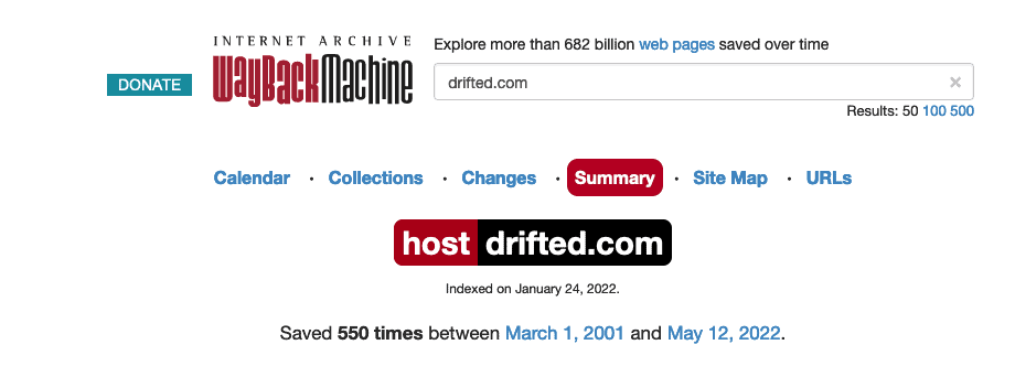 Internet Archive’s Wayback Machine