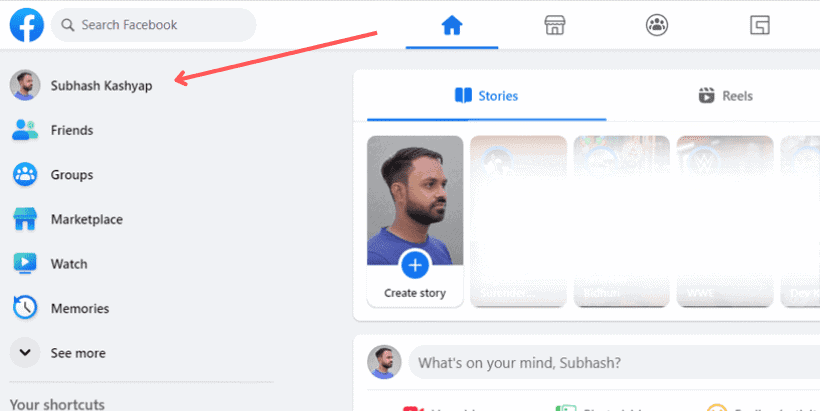Tap Your Profile in The Left-Hand Sidebar