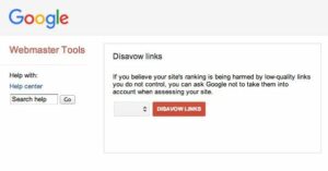 Google disavow tool